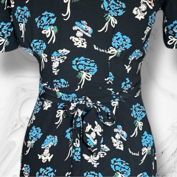 Vtg ‘95 Anna Sui “Bérard Face” Print Dress Size Petite - Picture 10 of 16